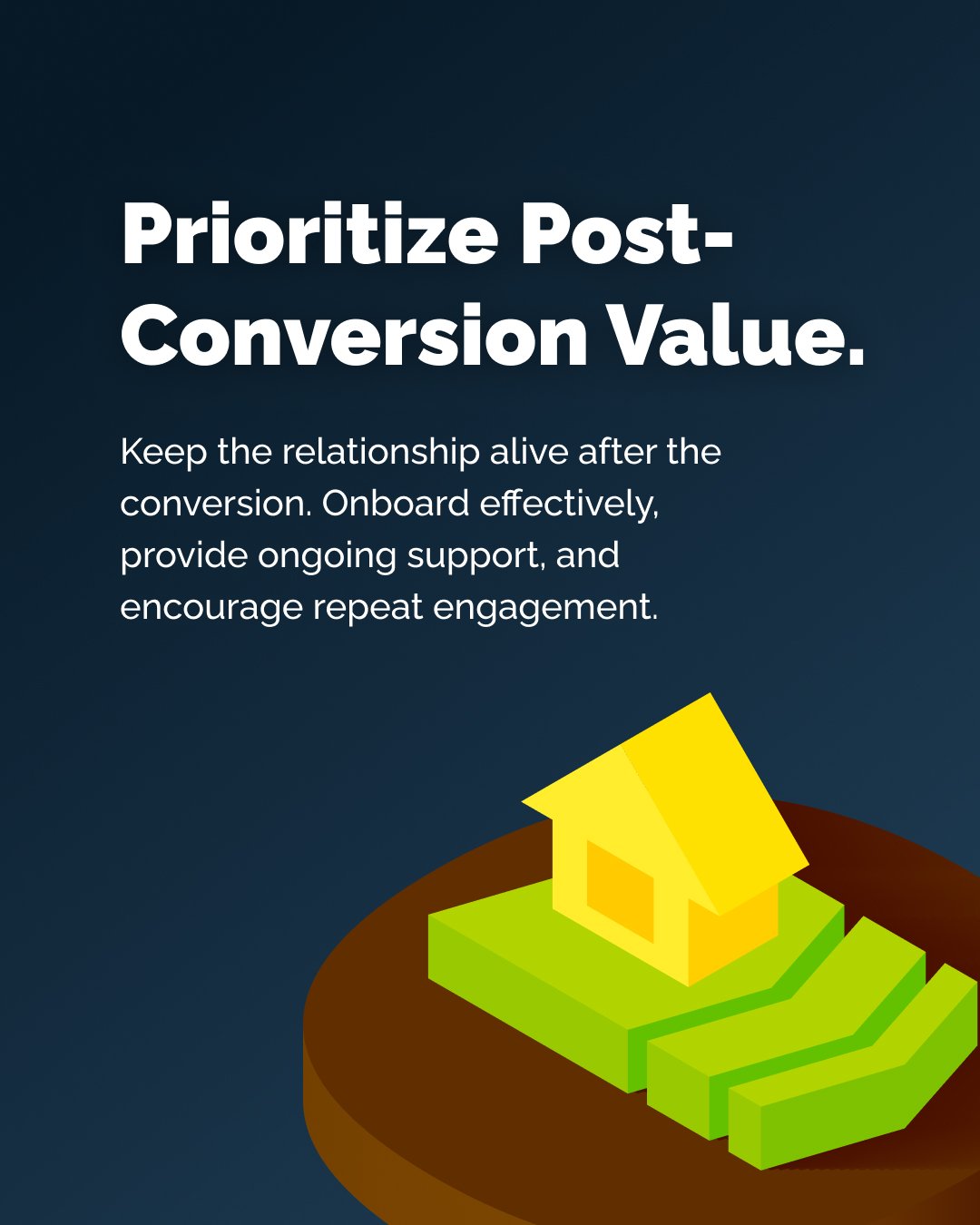 Prioritize Post-Conversion Value.