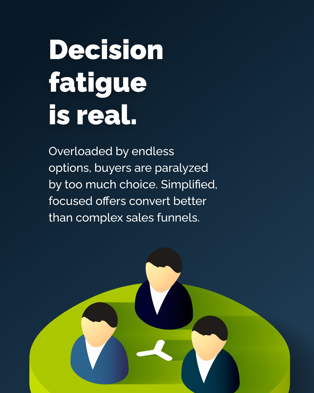 Decision fatigue is real.